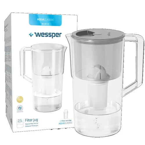 Dzbanek Wessper Aquaclassic Basic 2,5 L szary