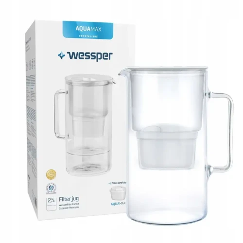 Dzbanek Wessper Aquamax Crystalline biały