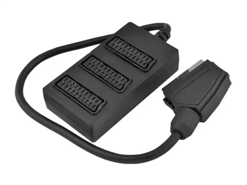 Rozgałęźnik euro -> 3x euro (SCART)