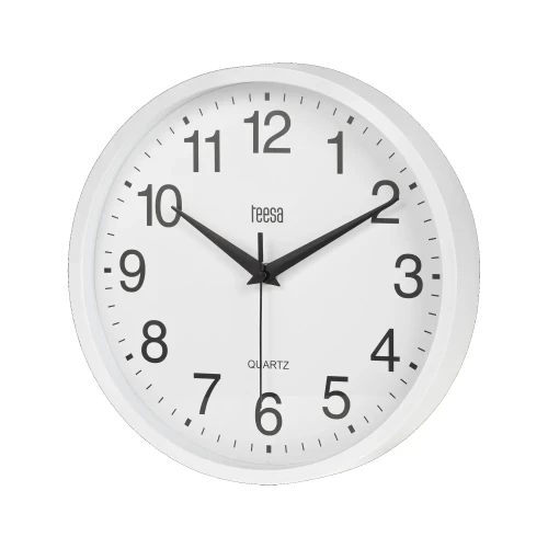 Zegar ścienny 25 cm biały Teesa