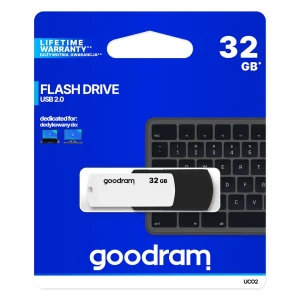 Pendrive USB 2.0 32GB Goodram czarno-biały
