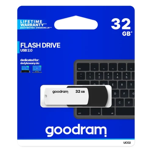 Pendrive USB 2.0 32GB Goodram czarno-biały