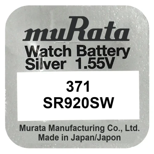 Bateria 371, 370, SR920SW Murata