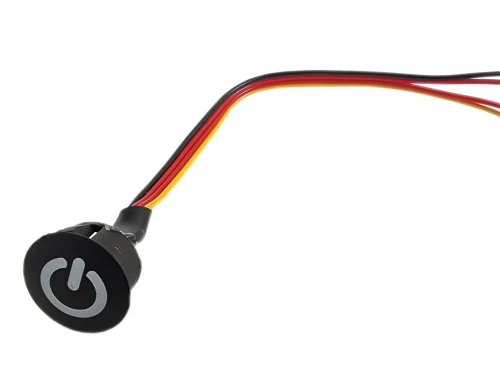 Wyłącznik dotykowy 12V okrągły czarny