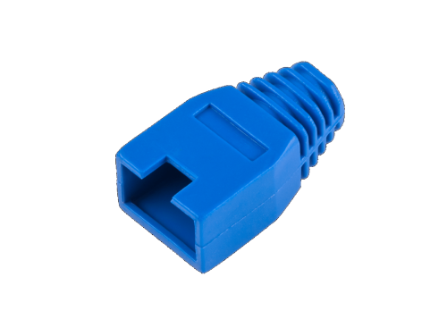 Osłona gumowa wtyku RJ45 8P8C niebieska
