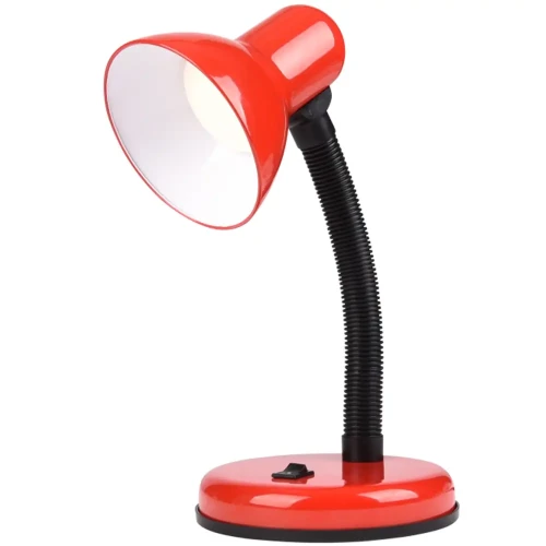 Lampka biurkowa czerwona