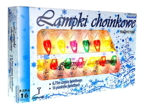 Lampki choinkowe tradycyjne P-7 5W