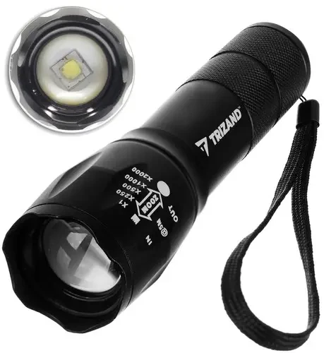 Latarka LED T6 USB Trizand