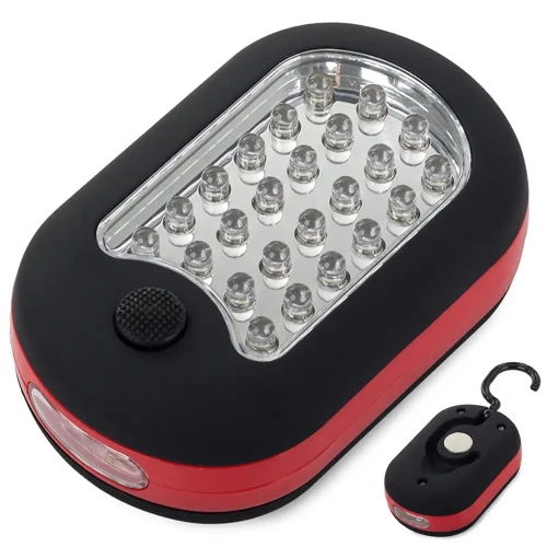 Latarka warsztatowa 27 LED z uchwytem i magnesem