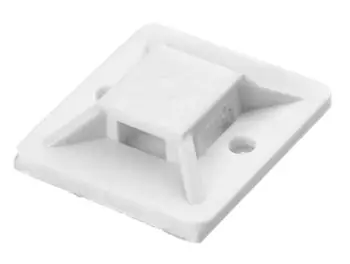 Uchwyt na opaskę kablową 30x30mm biały