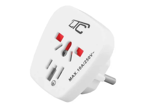 Adaptor podróżny biały LX6032