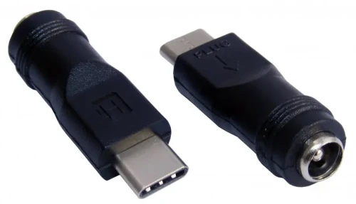 Redukcja DC gniazdo 2,1/5,5 mm -> wtyk USB typ C
