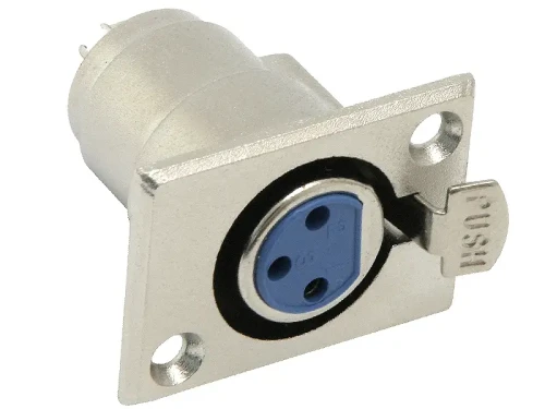 Gniazdo XLR panelowe 3-pin
