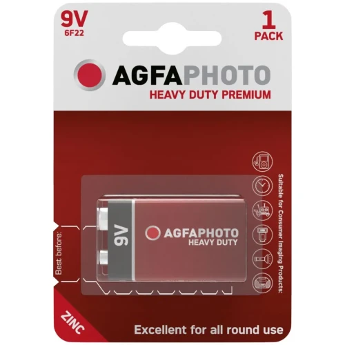 Bateria 6F22 AgfaPhoto Zinc