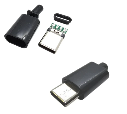 Wtyk USB typ C 3.1 na kabel czarny