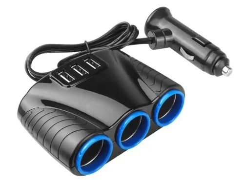 Rozgałęźnik zapalniczki -> 3 gniazda + 3 USB 3,1A M273
