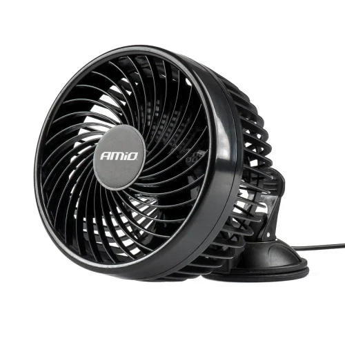 Wentylator samochodowy 6" 12V z przyssawką 2 prędkości