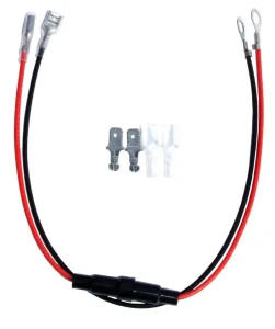 Kable z gniazdem bezpiecznika i konektorami