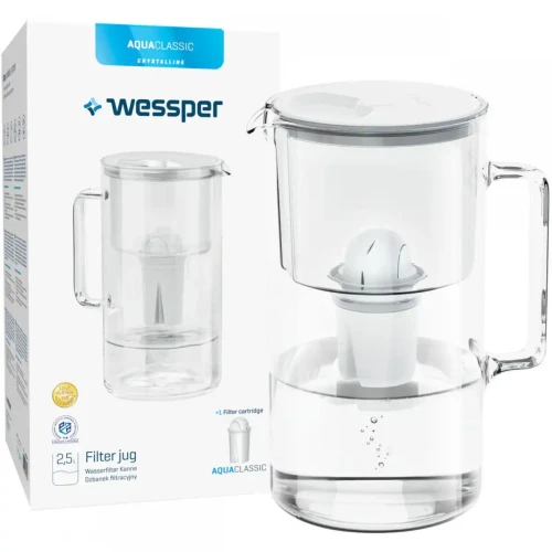 Dzbanek Wessper Aquaclassic Crystalline biały