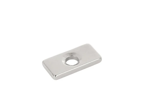 Magnes neodymowy prostokątny 20x10x3mm z otworem