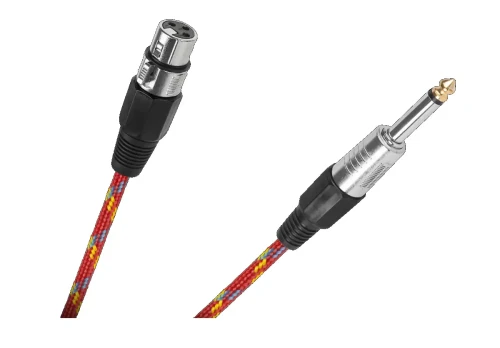Kabel Jack 6,3 mono - XLR 5m w oplocie