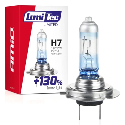 Żarówka samochodowa H7 12V/55W +130% światła