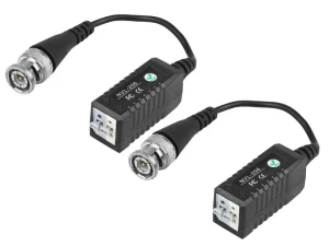 Transformator video BNC na kablu z szybkozłączem 2 szt.