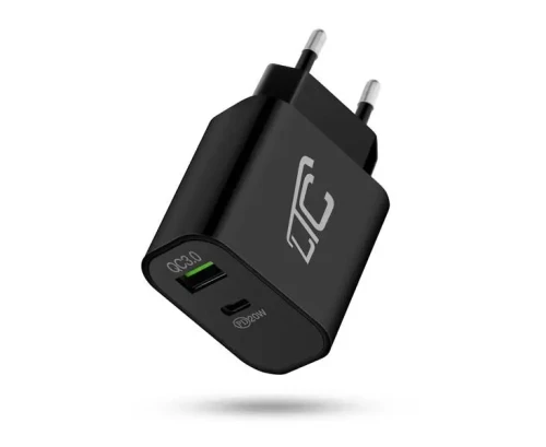 Ładowarka sieciowa USB 3.0 + PD 3A 20W QC23