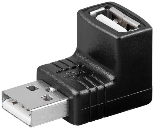 Adapter gniazdo USB - wtyk USB katowy