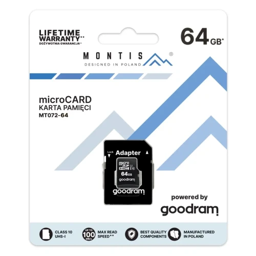 Karta pamięci micro SD 64GB MT072-64