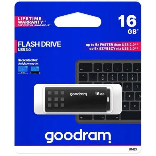 Pendrive 16GB USB 3.2 UME3 czarny