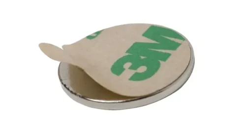 Magnes neodymowy okrągły 15x1 mm z klejem