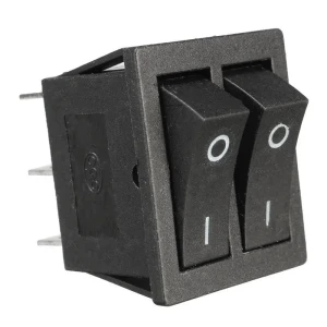 Przełącznik KCD8-213 16A 250V podwójny ON-ON czarny