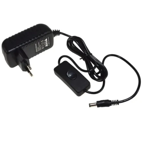 Zasilacz impulsowy 12V/2A wtyk 2,1/5,5mm z wyłącznikiem