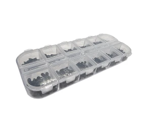 Zestaw śrub stożkowych czarnych M2, M2.5, M3