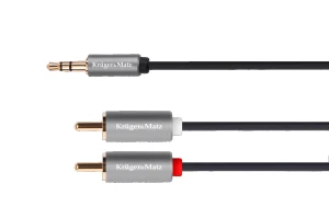 Kabel Jack 3.5 - 2x RCA 1m Basic