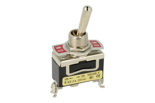 Przełącznik T-12BS ON-ON bistabilny 15A/250V 1 tor