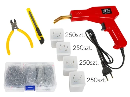 Zgrzewarka do plastiku 100W + 1000 zszywek