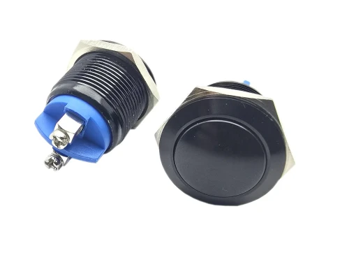 Przełącznik PBWB-19BS 2A/250V wypukły czarny