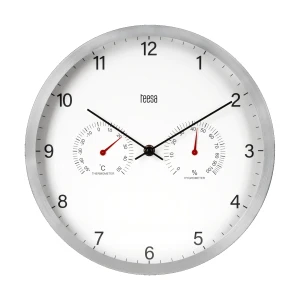 Zegar ścienny 30 cm z termometrem i higrometrem