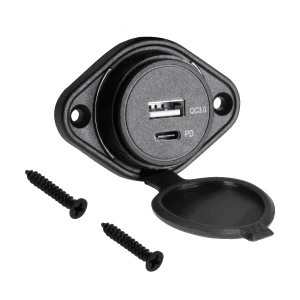 Ładowarka samochodowa 36W do zabudowy 12/24V QC PD