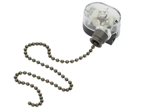 Wyłącznik łańcuszkowy mosiądz 3A/250V