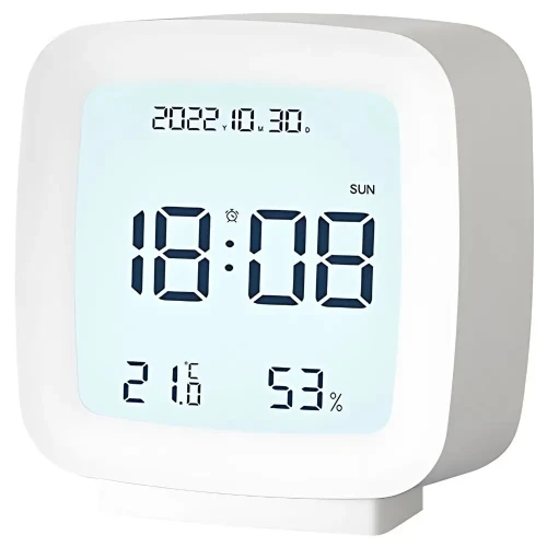 Budzik zegar cyfrowy 2286 biały