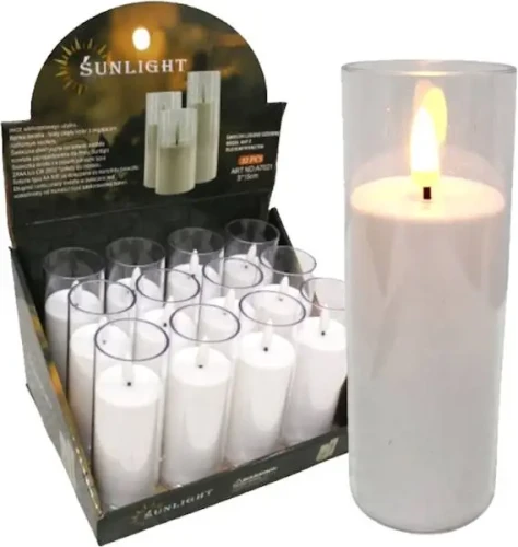 Znicz LED A7021 szklanka 15cm