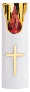 Znicz LED 401 czerwono-złoto-biały