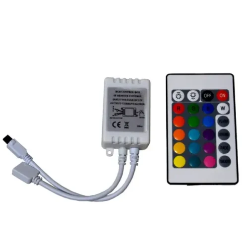 Sterownik taśm LED RGB pilot 24 przyciski IR 6A