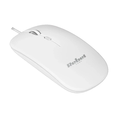 Mysz przewodowa WDM210 biała