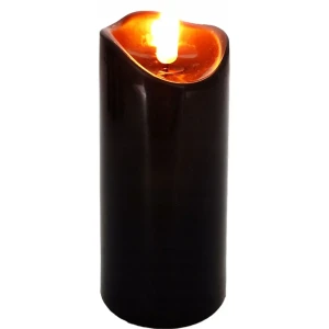 Znicz LED czarny 12,5 cm