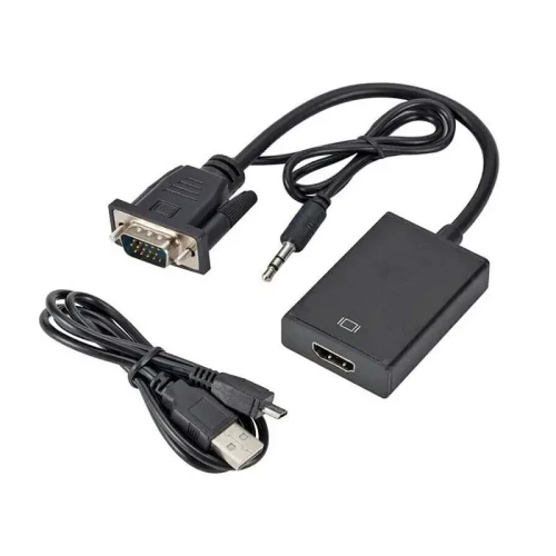 Adapter wtyk VGA + audio -> gniazdo HDMI