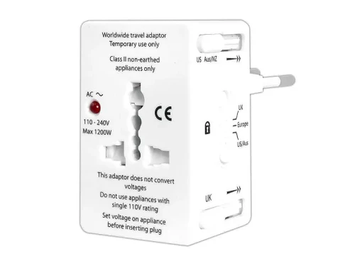 Adaptor podróżny AC - wszystkie kraje